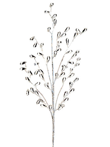 18" Weeping Faux Crystal Spray Clear (pack of 24)