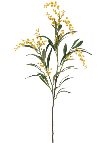 40" Mimosa Blossom Spray  Yellow (pack of 12)