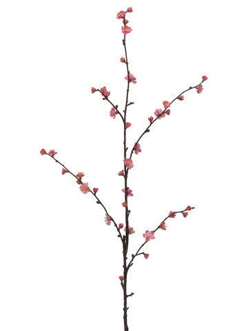 46.4" Plum Blossom Spray  Pink (pack of 12)