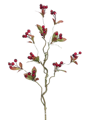 18" Berry Spray  Red Burgundy (pack of 12)