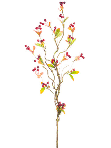 35" Berry Spray  Red Burgundy (pack of 12)