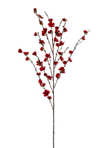 51" Plum Blossom Spray  Red (pack of 12)