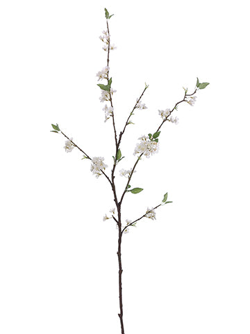 49" Cloud Cherry Blossom Spray White (pack of 12)