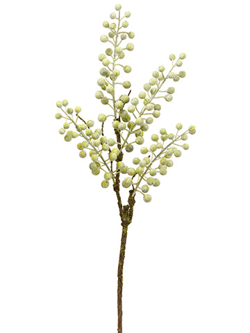 18" Berry Spray  Green Gray (pack of 12)