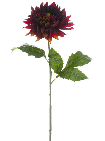 27" Chrysanthemum Spray  Burgundy (pack of 12)