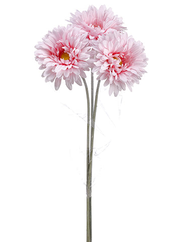 25.5" Gerbera Daisy Bundle x3  Pink (pack of 12)