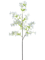 39" Dogwood Spray  White (pack of 12)