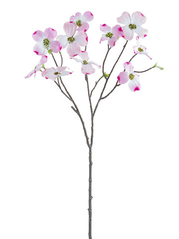 27" Dogwood Spray  Pink (pack of 24)