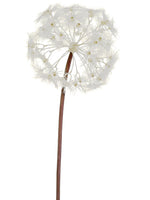28" Dandelion Spray  Ivory (pack of 8)