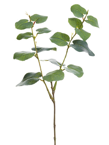 18" Sparkle Eucalyptus Leaf Spray Green Gray (pack of 24)
