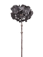 18" Hydrangea Spray  Black (pack of 12)