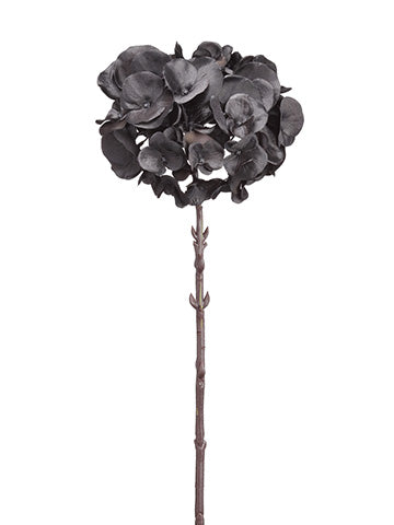 18" Hydrangea Spray  Black (pack of 12)