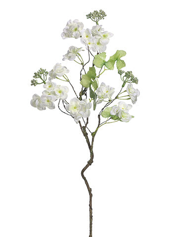 22" Hydrangea Spray  White (pack of 12)