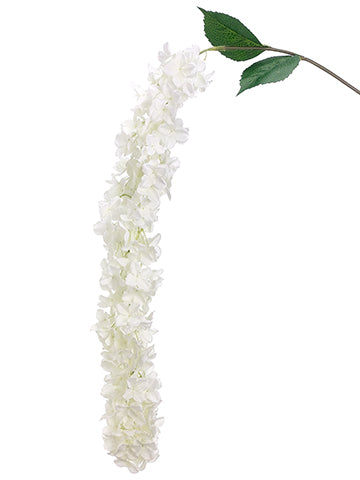 72" Hanging Hydrangea Spray  White (pack of 12)