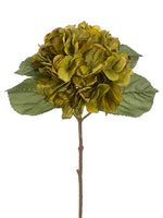 18" Hydrangea Spray  Olive Green (pack of 12)