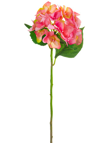 19" Hydrangea Spray  Pink Cerise (pack of 12)