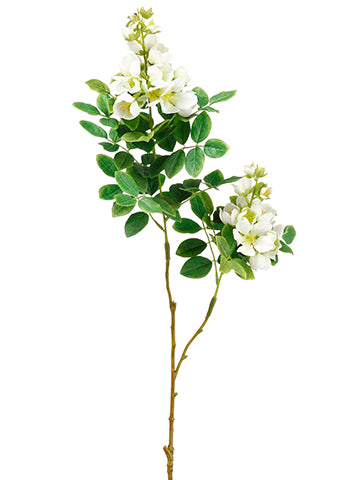 31" Locust Tree Blossom Branch White (pack of 12)