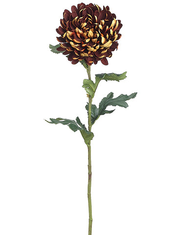 26" Chrysanthemum Spray  Mustard Yellow (pack of 12)