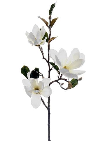 37" Magnolia Spray  Cream White (pack of 6)