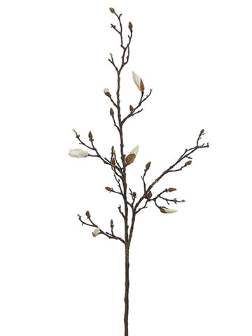 53" Magnolia Bud Spray  Cream (pack of 6)