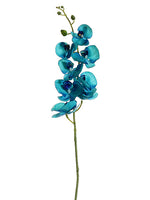 40" Phalaenopsis Orchid Spray with 8 Flowers and 4 Buds Aqua (pack of 12)