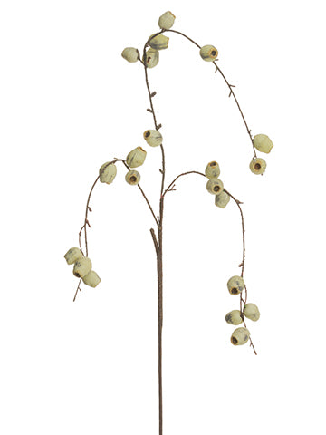 44" Pod Hanging Spray  White Gray (pack of 12)