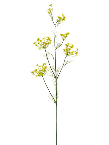 48" Queen Anne's Lace Spray  Yellow (pack of 12)