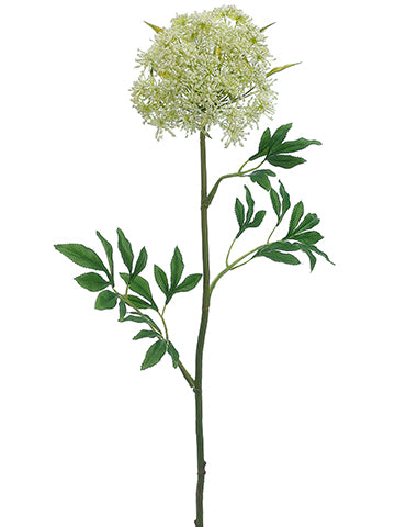 31" Queen Anne's Lace Spray  White Green (pack of 12)