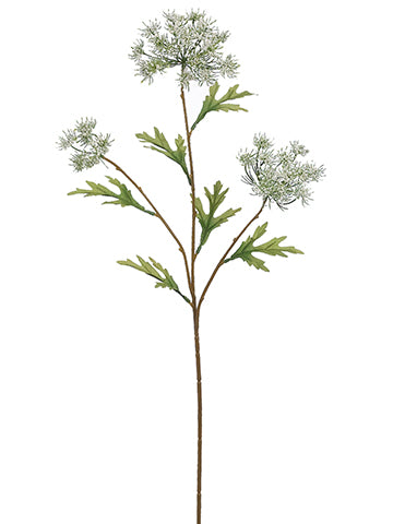 26" Queen Anne's Lace Spray  White (pack of 12)