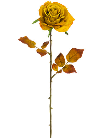 26" Bella Rose Spray  Mustard (pack of 12)