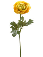22" Ranunculus Spray  Yellow (pack of 12)