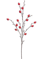40" Rosehip Spray  Burgundy (pack of 12)