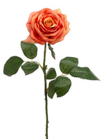 25.5" Open Rose Spray  Light Coral (pack of 12)