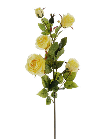 38" Rose Spray  Yellow (pack of 12)