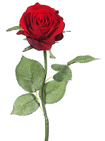 16.5" Velvet Rose Bud Spray  Red (pack of 12)
