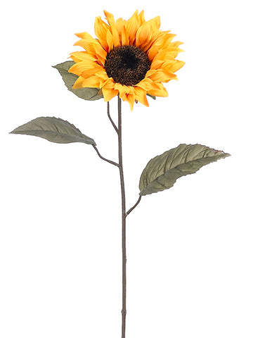 29" Sunflower Spray  Yellow Orange (pack of 24)