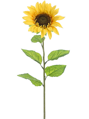 28" Sunflower Spray  Yellow (pack of 12)