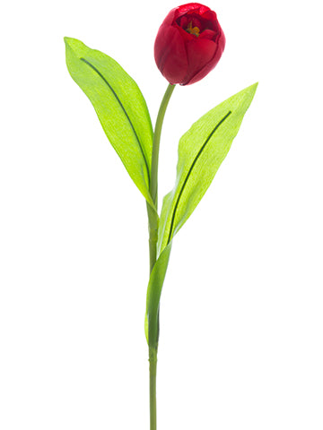 16" Tulip Spray  Red (pack of 12)