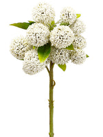 12" Thistle Ball Spray  Green Cream (pack of 24)