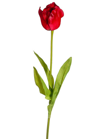 22.5" Tulip Spray  Red (pack of 12)