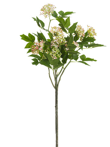 34" Viburnum Spray  Pink Cream (pack of 12)