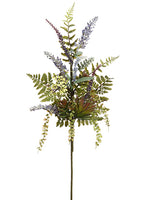 28" Lavender/Succulent/Fern Spray Lavender Purple (pack of 6)