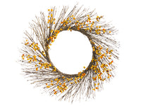 24" Bittersweet Wreath  Orange (pack of 2)