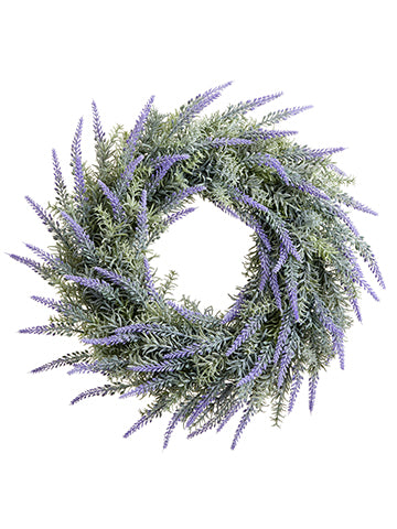 17.5" Lavender/Rosemary Wreath Lavender (pack of 2)