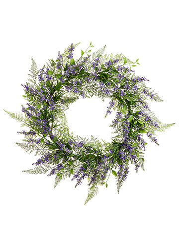 24" Lavender Wreath  Lavender (pack of 4)