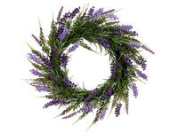 17" Lavender Wreath  Purple Lavender (pack of 2)
