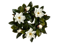 22" Magnolia Wreath  Cream (pack of 2)