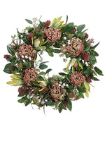 19" Protea/Thistle/Sedum Wreath  (pack of 1)