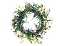 24" Lavender/Lilac Wreath  Purple Lavender (pack of 2)