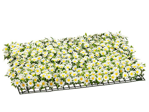 18"Wx26"L Plastic Mini Daisy Mat White (pack of 4)